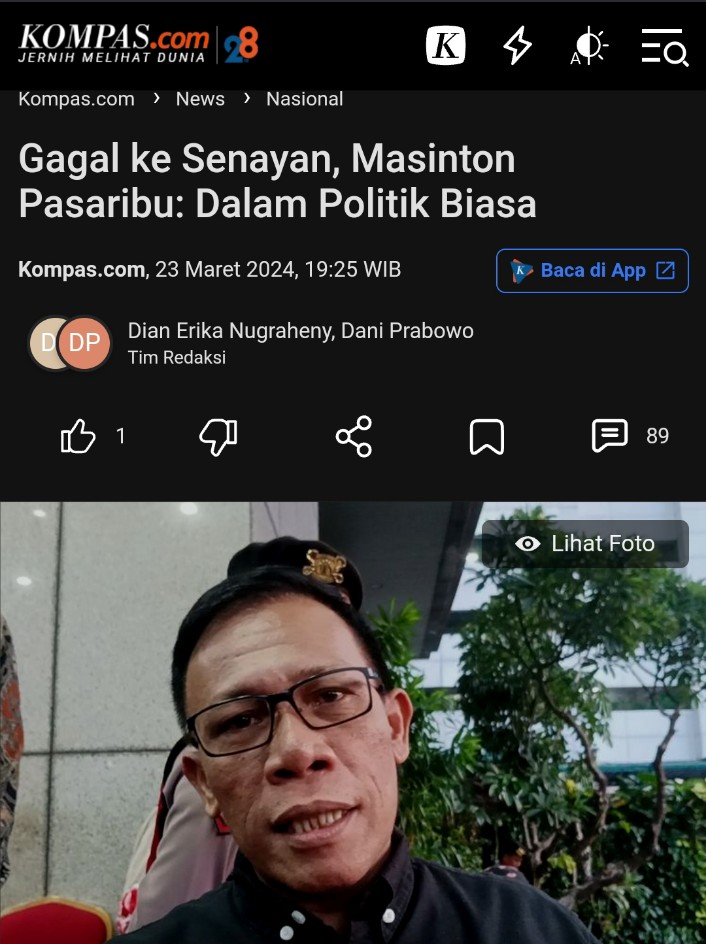 Masinton habis hampir 10M tapi kalah nyaleg, apalgi Nyapres udah habis duit Ratusan M ehh...jadi penghuni dasar klasemen apa gak bikin stres akut tuh? Pantesan buzzernya uring2an mulu! 🤣🙃😝