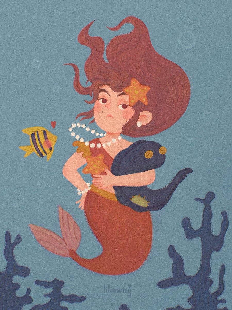 A little mermaid, but with character ✨
#Mermaid #mermay2024 #mermay #procreateart #kidlitart