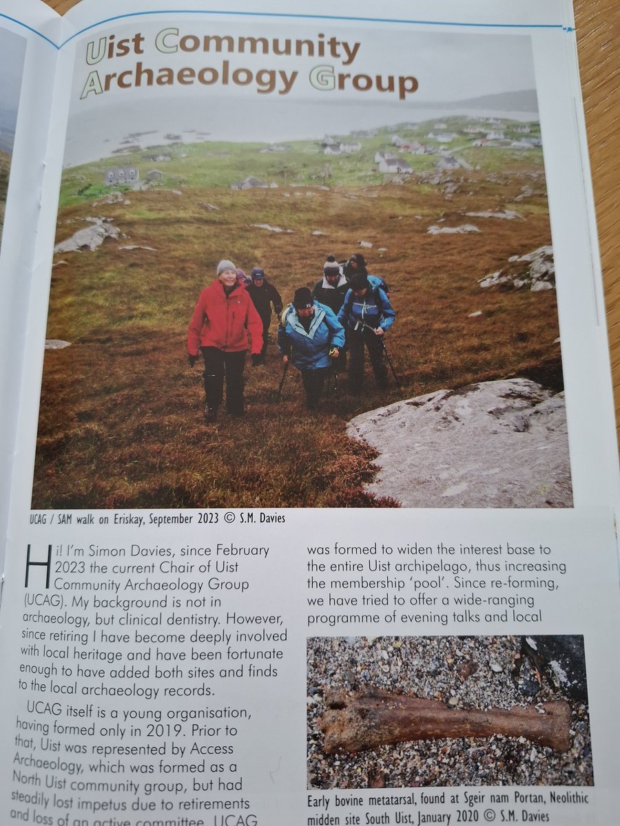 Thrilled to be featured in @ArchScot 's 80th anniversary issue. In good company, including ACFA member Simon Davies with his Uist Community Archaeology Group #UCAG hat on.