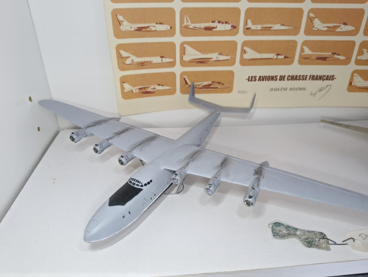 Some time ago I showed you a model of the giant seaplane 'laté 631' printed in 3d by a friend, it's not finished and I'm not a very good painter but it's starting to look pretty good...