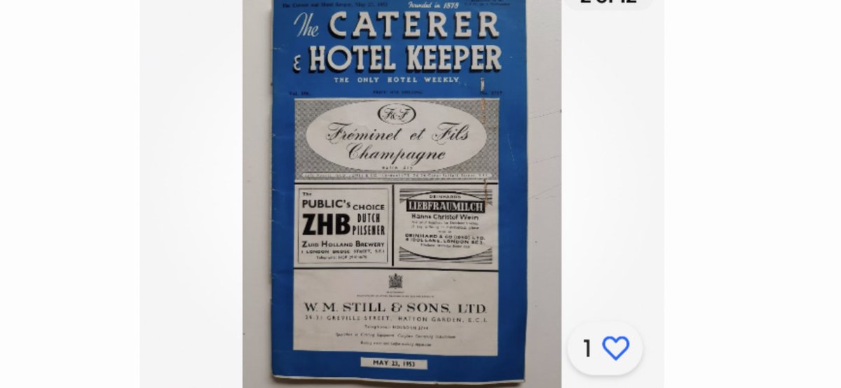 #RIPTheCaterer 🙏  1878- 2024 Purchased my first copy in May 1953 when I decided I wanted to be a hotelier, aged 13. Appreciate we have to innovate and move forward, as Henry Ford 🚔 said “ If I had asked people what they want they would have said faster horses” 🏇