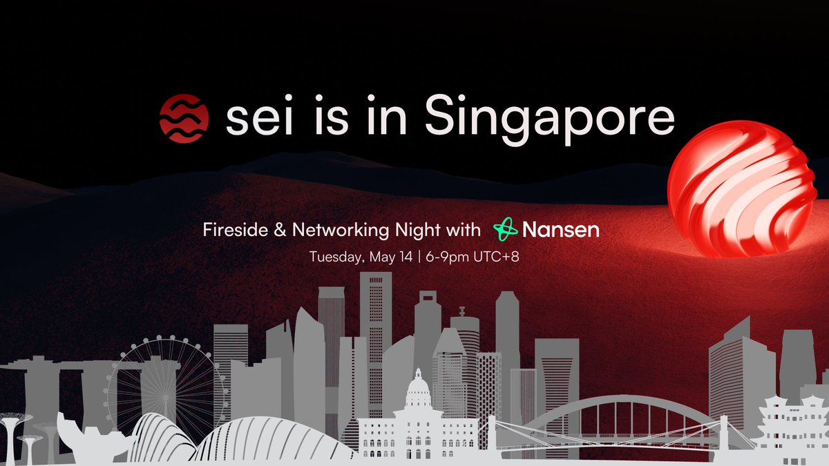 Join Sei and industry leader @nansen_ai for an exclusive event in Singapore! 🇸🇬 Gain key insights from top experts on blockchain and on-chain information, and catch a glimpse of what the future may hold 👀 RSVP now ➡️ lu.ma/nansenseifires…