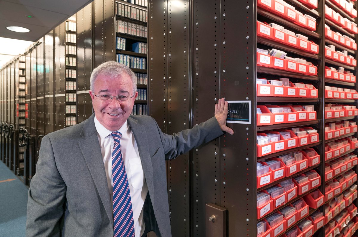 Back to Downpatrick last night for Bobbie Hanvey's latest photographic exhibition. A walk back in time with some amazing photos. After years of avoiding it, Bobbie eventually managed to slip one of me in. It's a photo from inside the UTV archive library before we left Ormeau Road