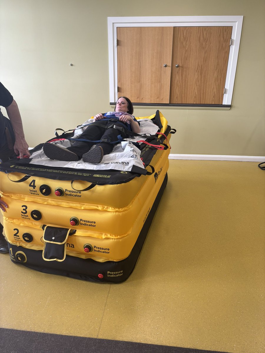 Impressive demo of <a href="/GBUK_Group/">GBUK Group • globally enhancing patient care</a> falls rescue kit <a href="/LeedsHospitals/">Leeds Teaching Hospitals</a> internal Patient Safety Conference in the interactive room.