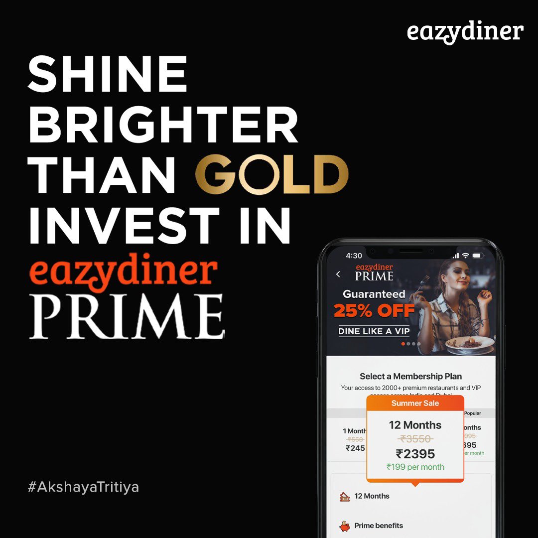 Invest in Prime, Invest in Experiences: b.ezyd.in/lhIB3zH4tJb #akshayatritiya2024