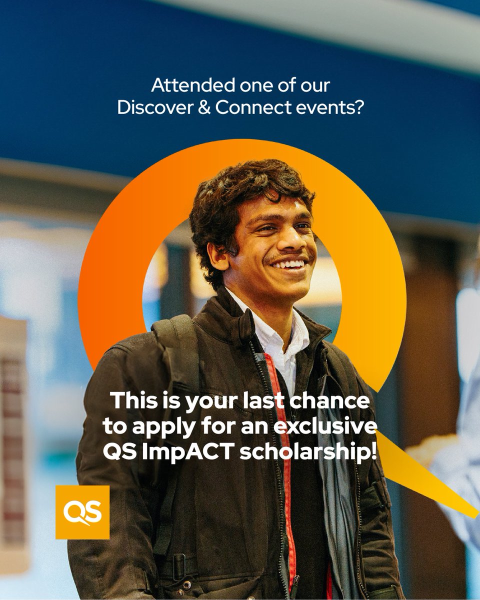 Introducing QS ImpACT scholarships, offering up to $45k for eligible attendees! Discover more about this excellent opportunity by visiting eu1.hubs.ly/H0923560. Apply before the 30th of May. #QSImpACT #UniversityScholarships #TopUnis