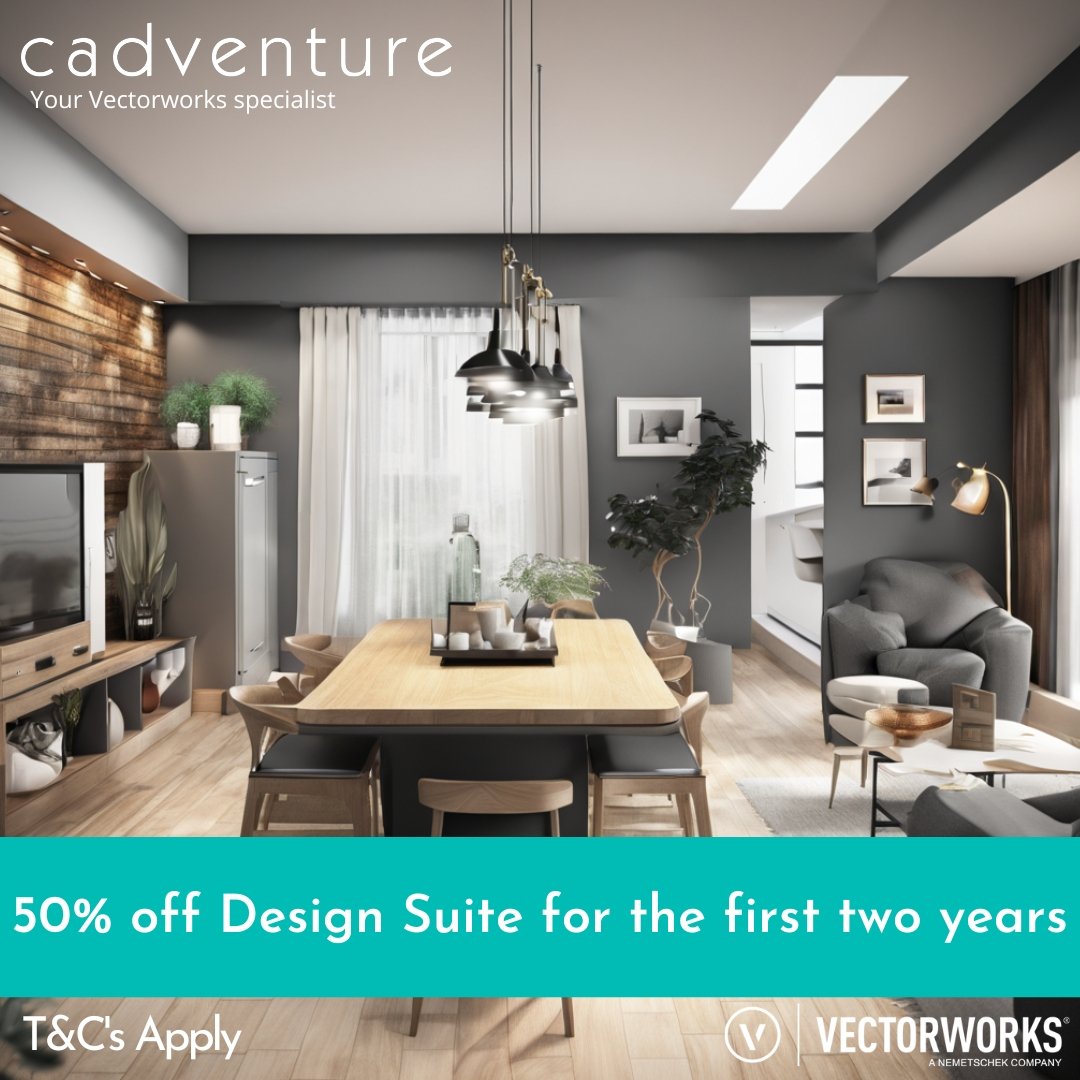 New to Vectorworks? 
For a short time only, you can buy the full works with Design Suite with 50% off for two years! 
To book a demo or try before you buy, head to our website: bit.ly/44DqJZk