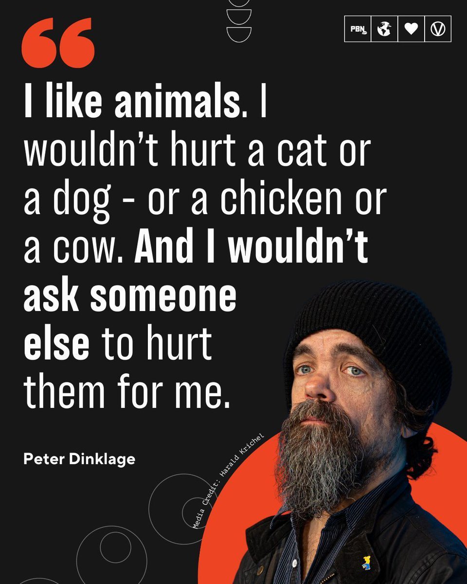 If you aren't willing to hurt an animal yourself, should you be paying for someone else to do it for you? Peter Dinklage doesn't think so. What's your perspective?

Sign up to Veganuary today - plnt.news/govegan