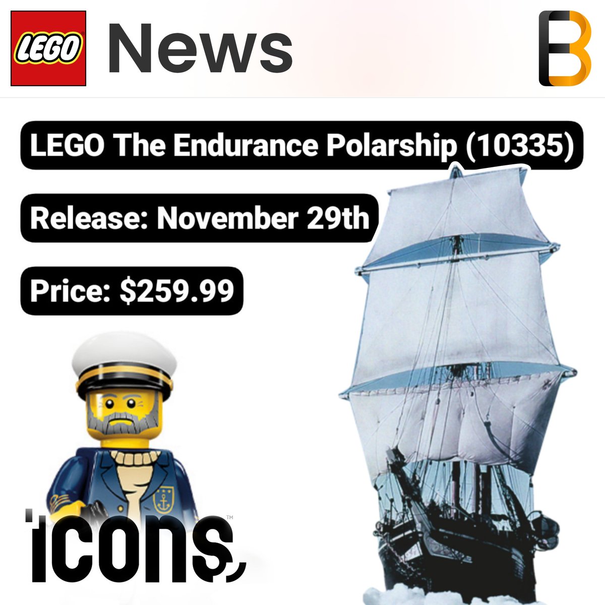 New LEGO Icons Ship rumored for Black Friday! #legonews #legoleaks #lego #ship #Antarctica