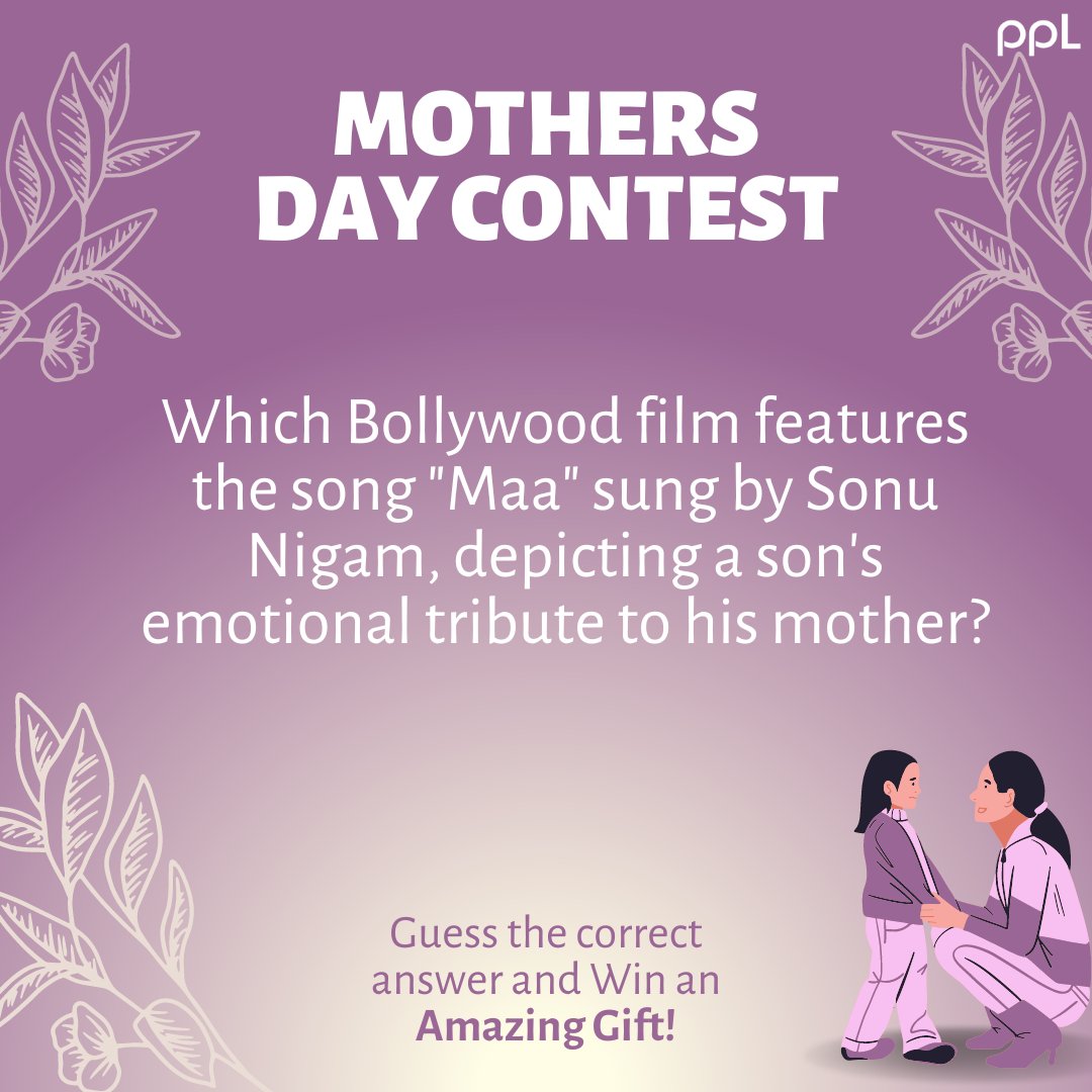Few hours left for the amazing Mother's Day Contest✨💓👩🏻‍🍼 Guess the right answer and win an amazing gift! Let us know in the comments below! Terms & Conditions- >Guess the right answer, also Like the post >Follow @pplindia >Tag 3 Friends >For detailed *Terms & Conditions please