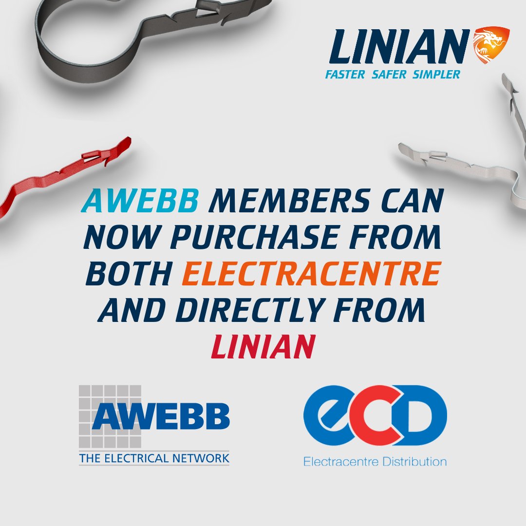 Great News⚡ AWEBB members can now purchase from both ElectraCentre and directly from LINIAN🤝 Send us a message if you have an questions😊 #Tools #LINIAN #AWEBB #ElectraCentre #SparkyLife #ElectricalWork #Cable #CableManagement #Electricians #ElectricianLife #Fibre #Fire