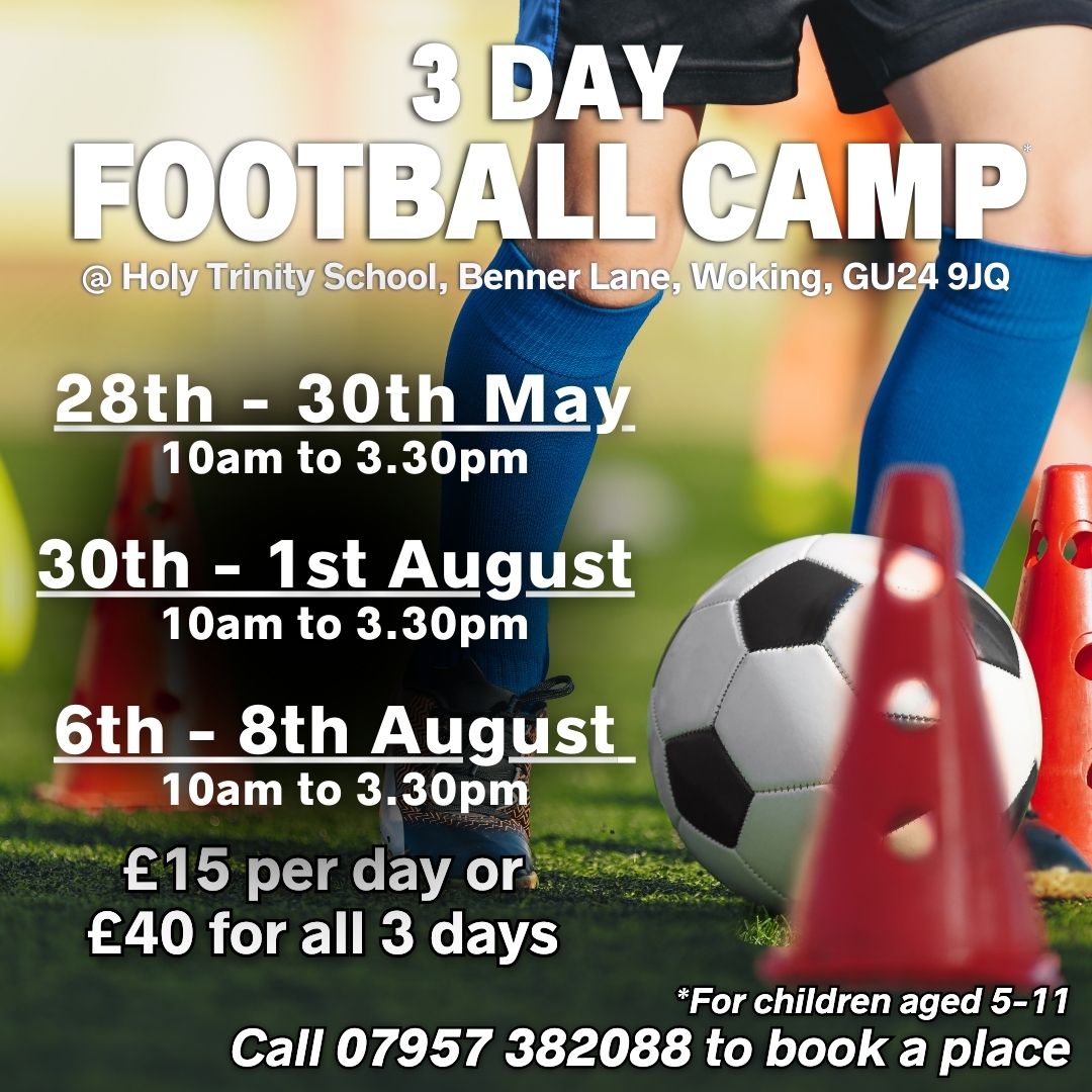 haylockgarry's tweet photo. DM or call Garry today and say Summer10 to redeem the discount. 
#Bisleyhalftermclub #Chobhamhalftermclub #Lightwaterhalftermclub #Wokinghalftermclub #Bagshothalftermclub #Deepcuthalftermclub #footballcampforkids #soccercamp #KeyStage1KidsSurrey https://t.co/X4iENlvu9V