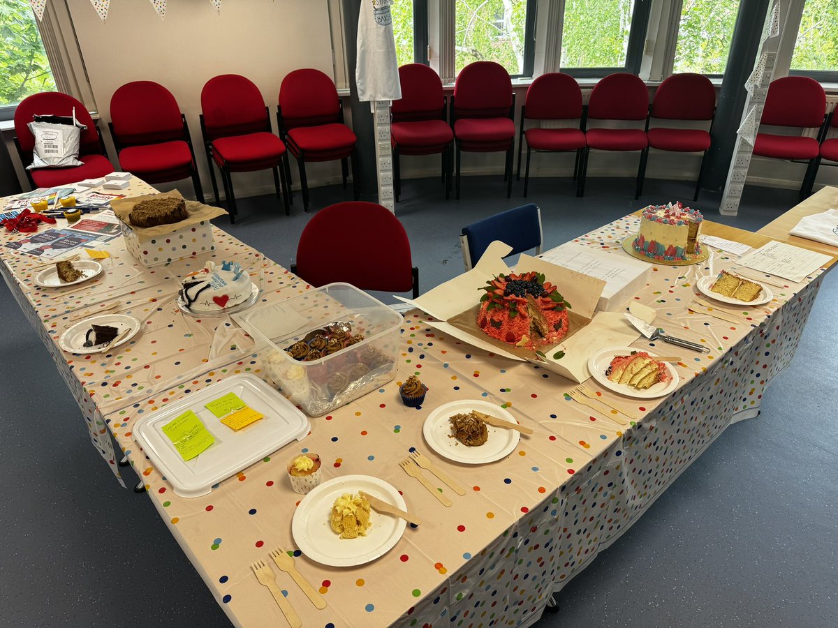 It’s a tough job, but someone’s got to do it… Doing my best Paul Hollywood impression judging some amazing cakes for International Nurses Day!