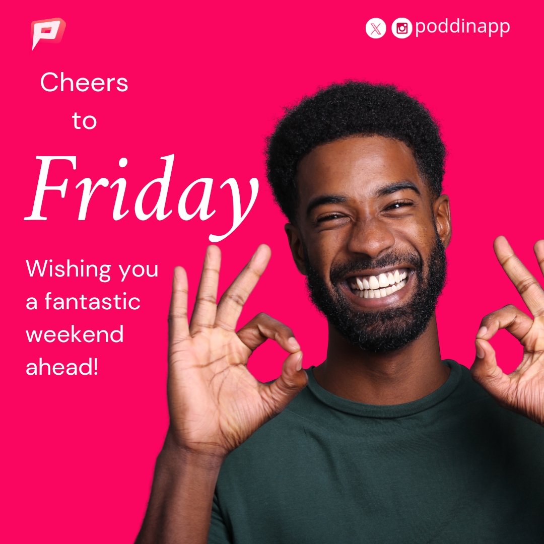 Cheers everyone🥂🍹 We made it to Friday 🤗 Have a fantastic one! #Poddinapp #socialcommerceapp #onlineshopping #weekend #friday #tgif #weekendvibes #cheerstotheweekend🥂
