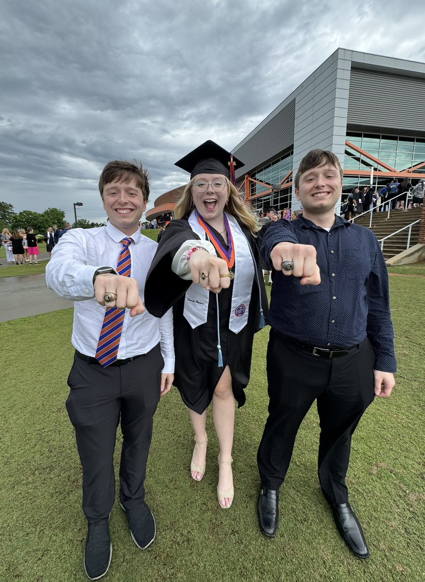 My baby girl!! Proud mama of three Clemson Tigers! 🐅🎓🎉 #GoTigers #Classof2024 #Clemson