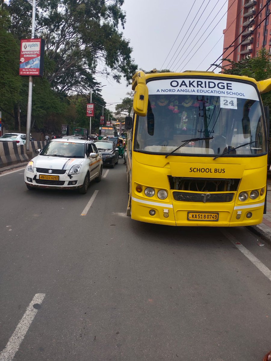 'Traffic Advisory' Slow moving traffic due to Water tanker breakdown, Hagadur towards varthur kode. It will be moved shortly. Kindly co-operate.