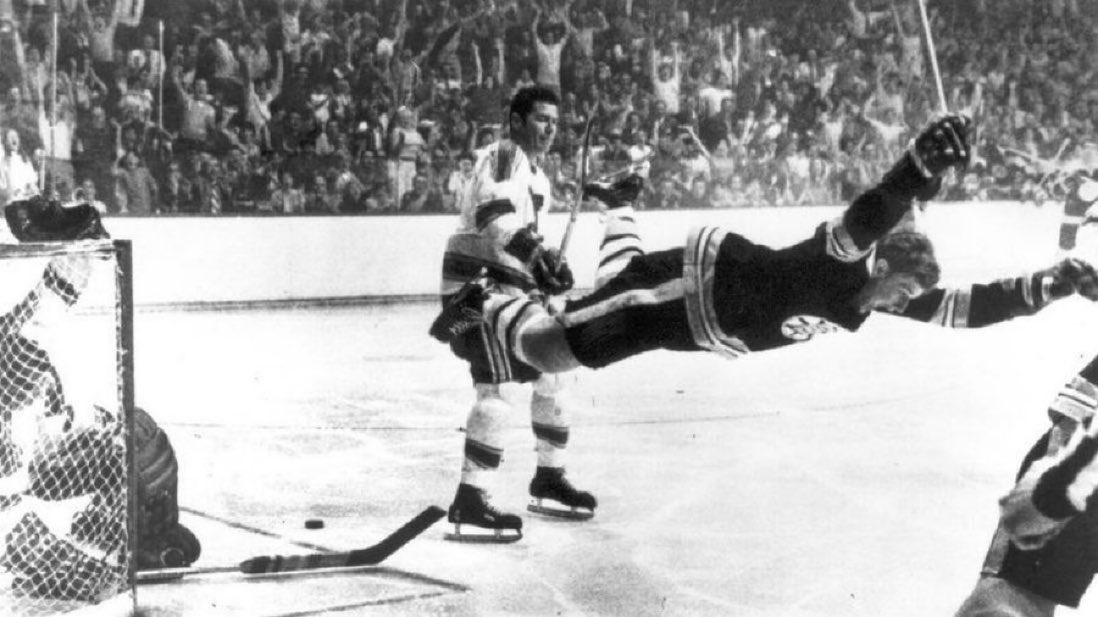 On May 10, 1970, Bobby Orr scored one of the most iconic goals in NHL history, giving the Boston Bruins their first Stanley Cup in 29 years. #BobbyOrr