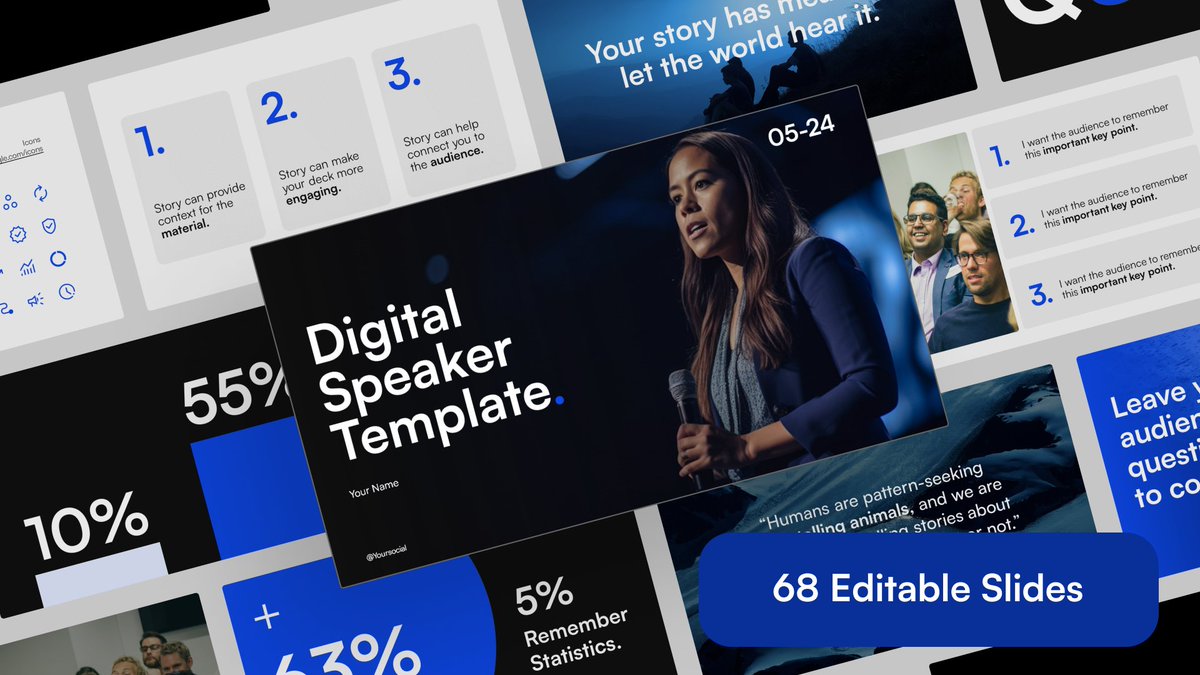 illiyapresents's tweet image. 🚀I&apos;ve just launched my next @Gumroad product a Digital Speaker Template for Professional Speakers! 

Create stunning &amp;amp; engaging presentations. Save time, elevate your impact. 

Check it out:
illiyapresents.gumroad.com/l/speakertempl…

#presentationtemplate #powerpoint #gumroad