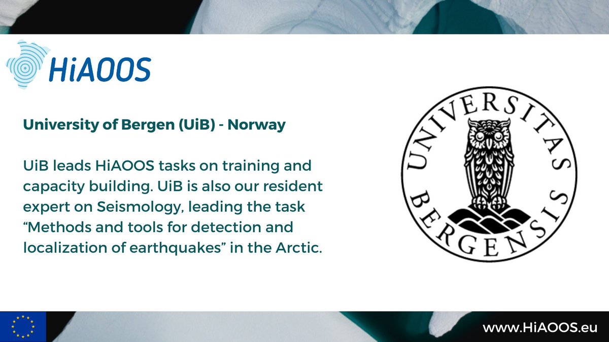 #MeettheTeam: Do you know who's who in #HiAOOS? @uibgeo #Geophysics #research group participates in #HiAOOS leading tasks on #Arctic #geohazards and #training. Check out UiB's role: hiaoos.eu/about/partners/ @SeismoThilde