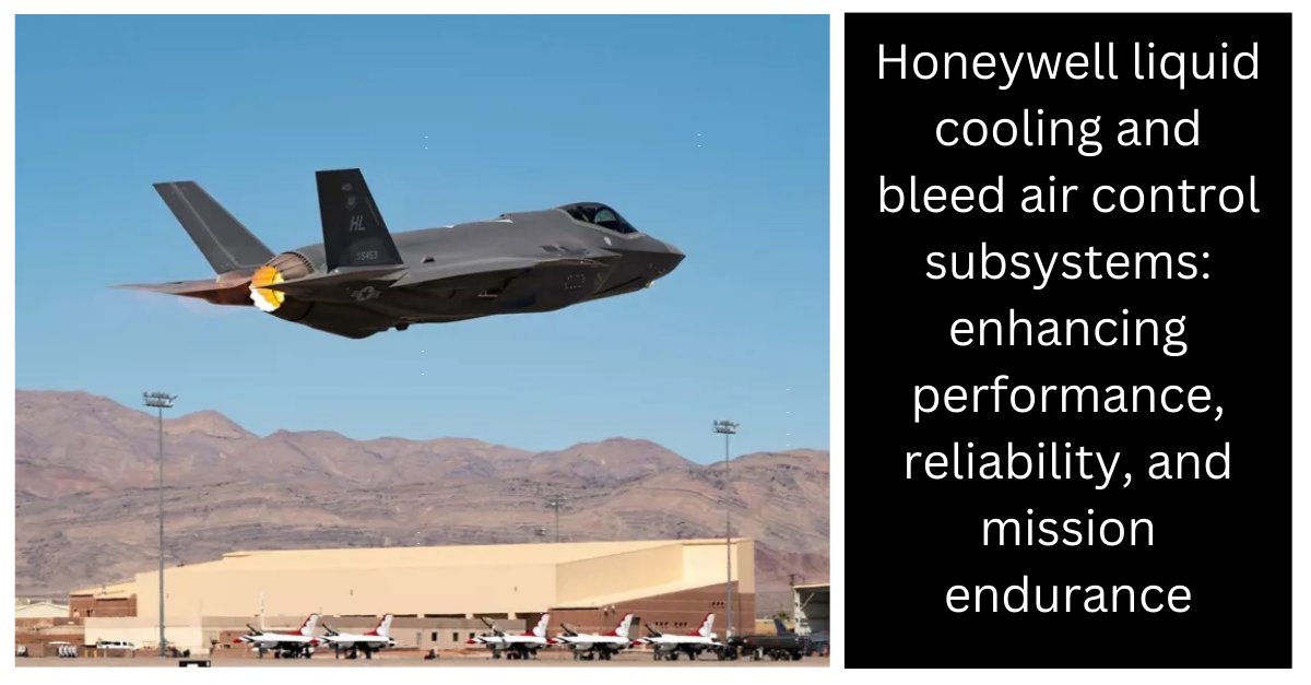 Ensuring optimal temperatures for the F-35’s electronic systems & the engine, @Honeywell_Aero’s liquid cooling & bleed air control subsystems work in unison to enhance performance, reliability, & mission endurance:
hubs.la/Q02wNb1d0
#Honeywell #LiquidCooling #aerospace #F35