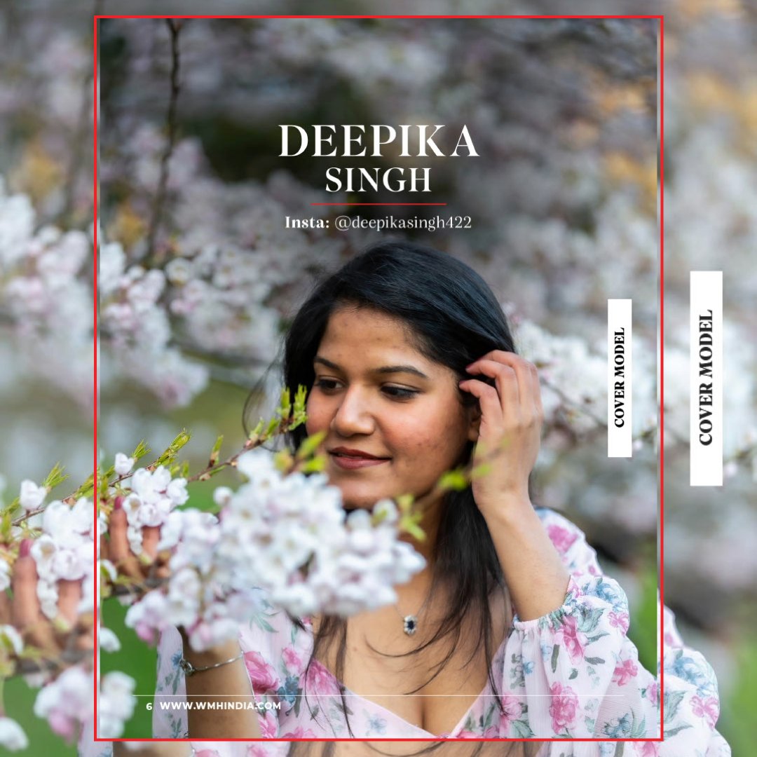 Delicate and delightful, Deepika immerses herself in the beauty of spring blossoms, captured by the talented Sachin G Jadhav. 
.
Read the magazine for more details,link in bio 
.
Cover Model: Deepika Singh
Photographer: Sachin G Jad
.
#Magazine #WMHIndia