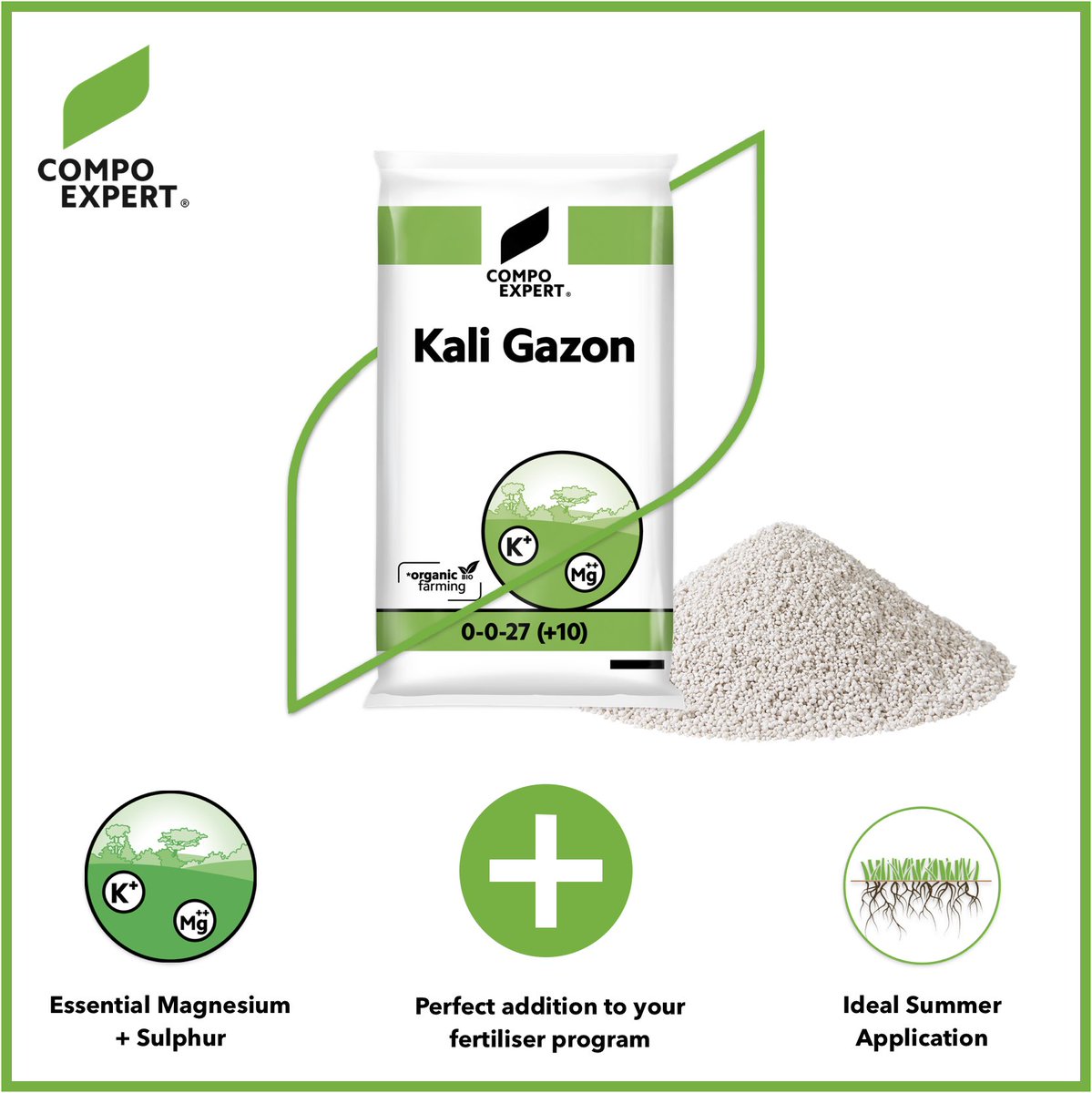 1:3 N:K ratio helps reduce heat and drought stress, we also understand that not everyone wants to add additional nitrogen. So, we have Kali Gazon 💪. Designed &amp; developed specifically for these type of situations.Its also #organicfarming <a href="/AgrovistaAMNTY/">Agrovista Amenity</a> #EXPERTSFORGROWTH