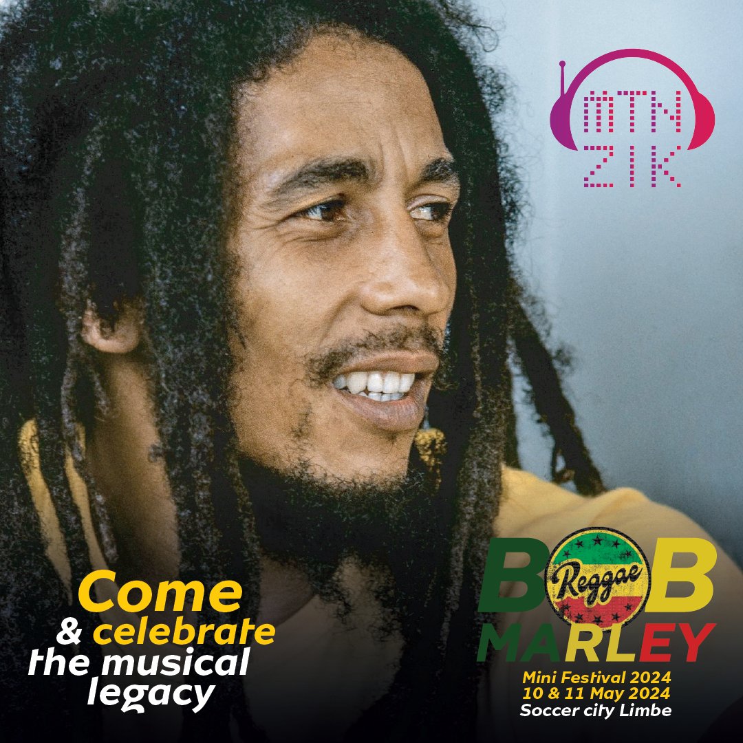 Tribute to Bob Marley: Music Legend and Prophet of Peace. Today the MTN ZIK community pays tribute to his indomitable spirit, which, even decades after his death, still inspires courage and hope. Join us with Soccer city Limbe team, in celebrating his life and works, promoting