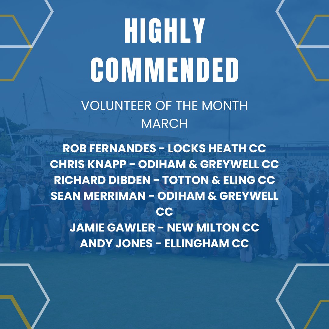 A huge congratulations to <a href="/EllinghamCC/">Ellingham CC🏏</a> ’s Tom Fairbank who was March's Volunteer of the Month 🏆

Tom worked incredibly hard taking on multiple roles to get the ground ready and is an incredibe volunteer at the club 🤩

A huge shout out to our highly commended nominees🙌