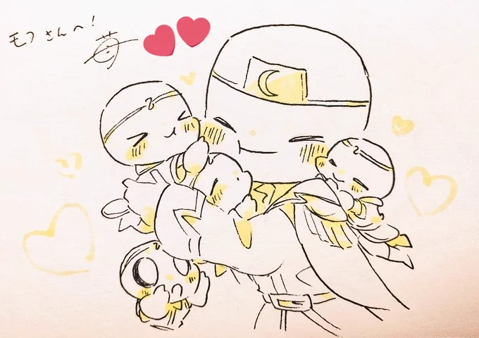 苺さんに描いて頂いたドリ白メア可愛すぎてヤバい～もうかわよすぎてかわよすぎて震える…もちぷよぷにぷに…新刊も本当に最高で堪らんでした…ビッグラブ… 