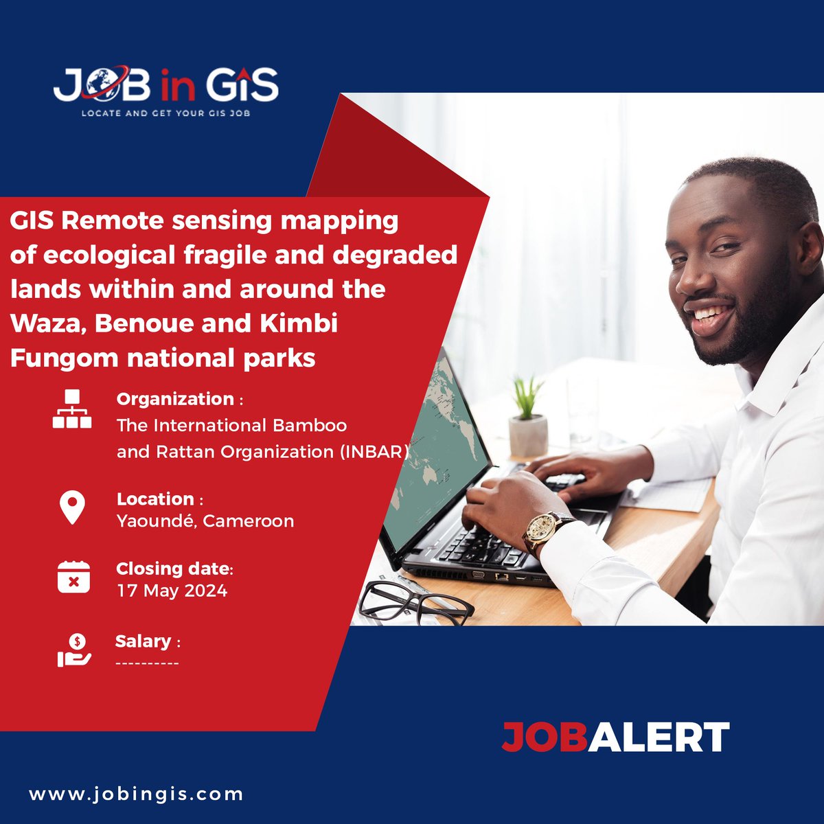 #jobingis : INBAR is hiring a GIS Remote sensing mapping of ecological fragile and degraded lands 
📍: #Yaounde , #Cameroon 

Apply here 👉 : jobingis.com/jobs/gis-remot…

#Jobs #mapping #GIS #geospatial #remotesensing #gisjobs #Geography #cartography