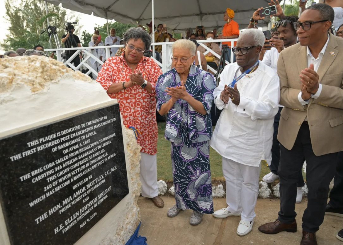 159 years ago, 346 African-Barbadians set sail for Monrovia, Liberia, building a bridge between our nations that would tie our two peoples together forever. It was my honour to unveil a commemorative plaque for this historic trip at the Bay Street Esplanade with Prime Minister…