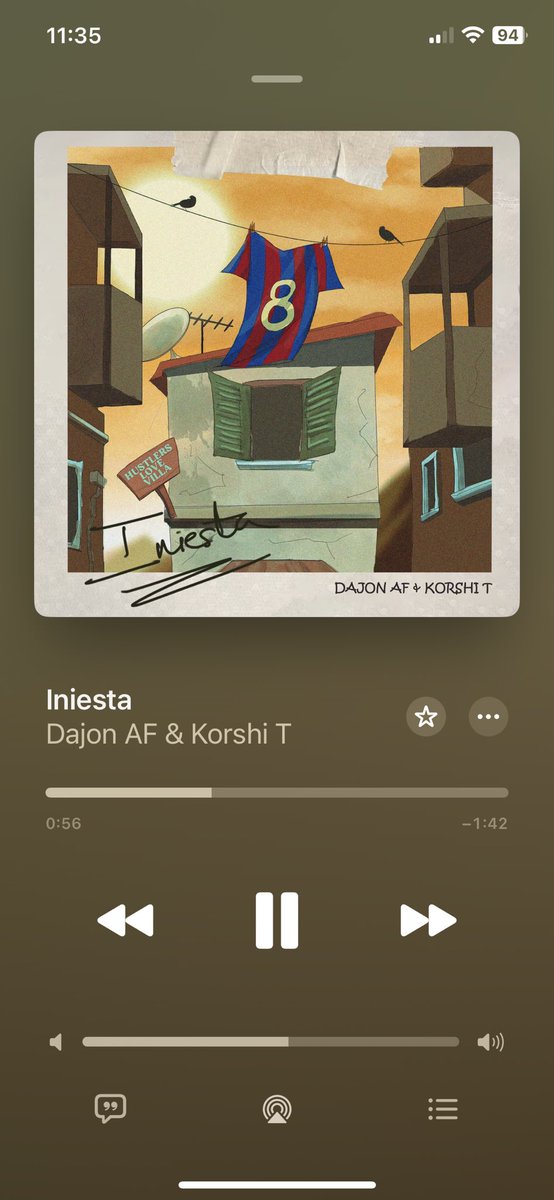 Solid record 
<a href="/Superstar_Dajon/">Dajon AF 🐐</a> &amp; <a href="/korshi_t/">The Therapist</a> 
Prod. by <a href="/GuiltyBeatz/">G</a> 

music.apple.com/gh/album/inies…