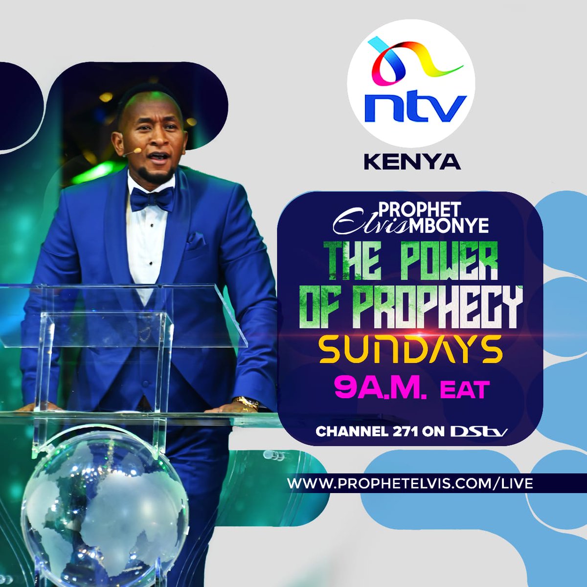 Tune in to NTV Kenya this Sunday at 9:00 A.M. for a captivating episode of 'The Power of Prophecy' by Prophet Elvis Mbonye. #ThePowerofProphecy