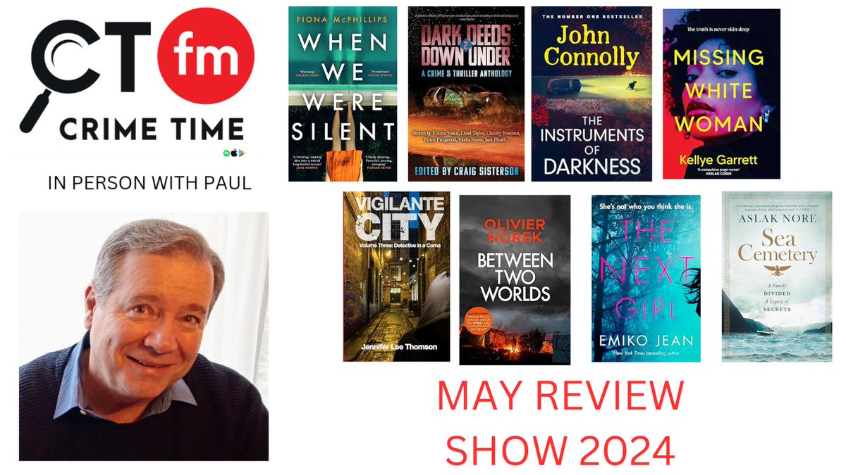 The May Review Show @CrimeTimeUK FM Podfollow pod.fo/e/23a669 spoti.fi/4bARUWZ Buzzsprout bit.ly/3QGOz0h apple.co/3znb7b5 @kellyekell @jconnollybooks @fionamcphillips @aslaknore @OlivierNorek @jenthom72 @craigsisterson Emiko Jean