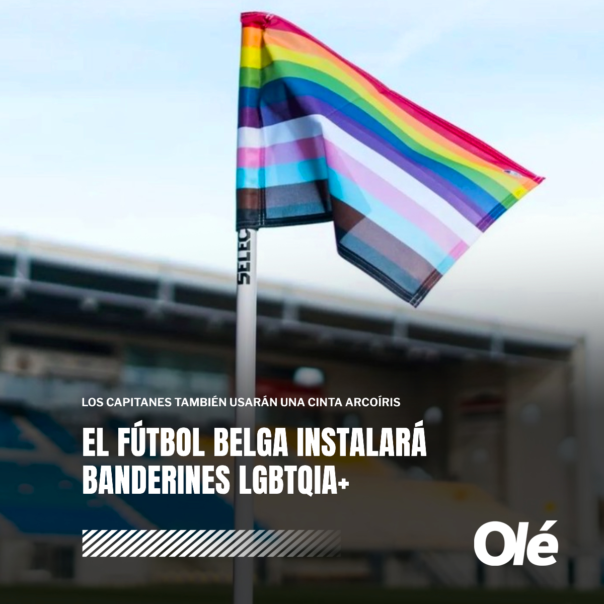 El fútbol belga instalará banderines LGBTQIA+ 🏳️‍🌈🚩

➕ Los capitanes también usarán una cinta arcoíris para luchar contra la bifobia, la transfobia y todas las formas de discriminación y desigualdad

🇧🇪⚽️ La intención es reforzar la campaña que estará presente en la final de la…