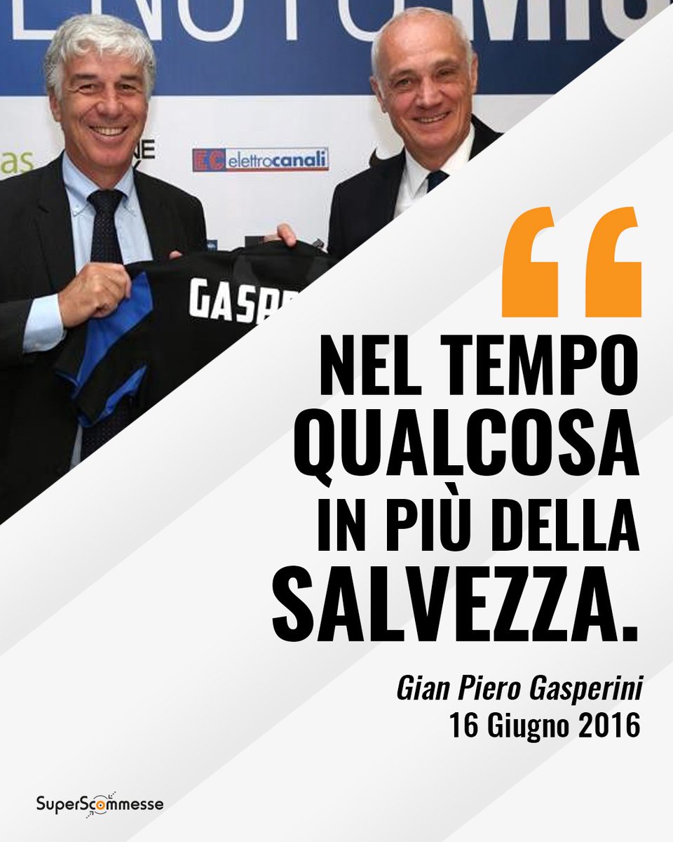 Sono passati 8 anni da questa profezia di #Gasperini, ma forse neanche lui si sarebbe immaginato di poter condurre l'#Atalanta alla sua prima, storica finale europea 😍

#calcio #El #europaleague #conferenceleague #seriea