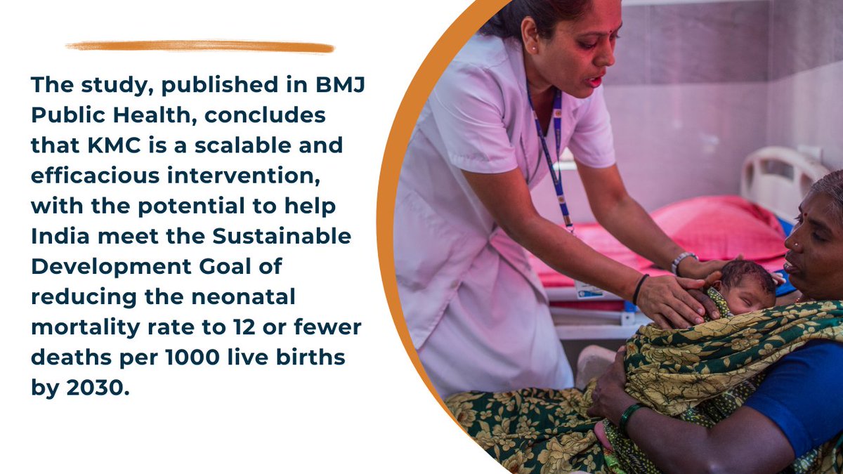 The BMJ Public Health recently published findings from an implementation research study in Koppal district, Karnataka, showing the impact of scaling up Kangaroo Mother Care (KMC) on neonatal mortality among babies with a birth weight below 2000 grams. bmjpublichealth.bmj.com/content/2/1/e0…