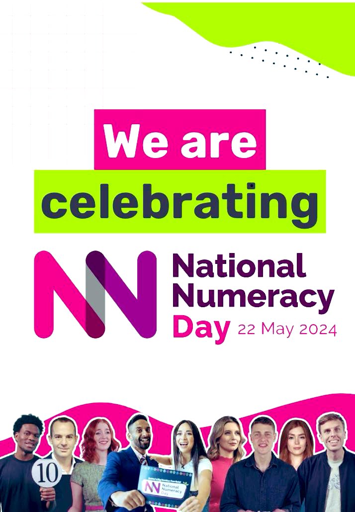 We’re delighted to be taking part in #NationalNumeracyDay on the 22nd May, helping the whole nation to feel good about numbers! Find out more at - nationalnumeracy.org.uk/numeracyday.