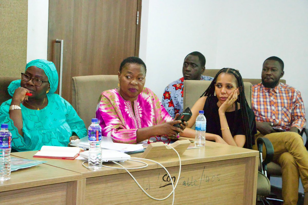 The leadership of @NgbvTheGambia and Tango during these moments in the Gambia has been so crucial in getting civil society to work together. Bajen and I look like we are about to fight someone. Pictures from CSO engagement with the National Assembly Committee. #EnsFGM220