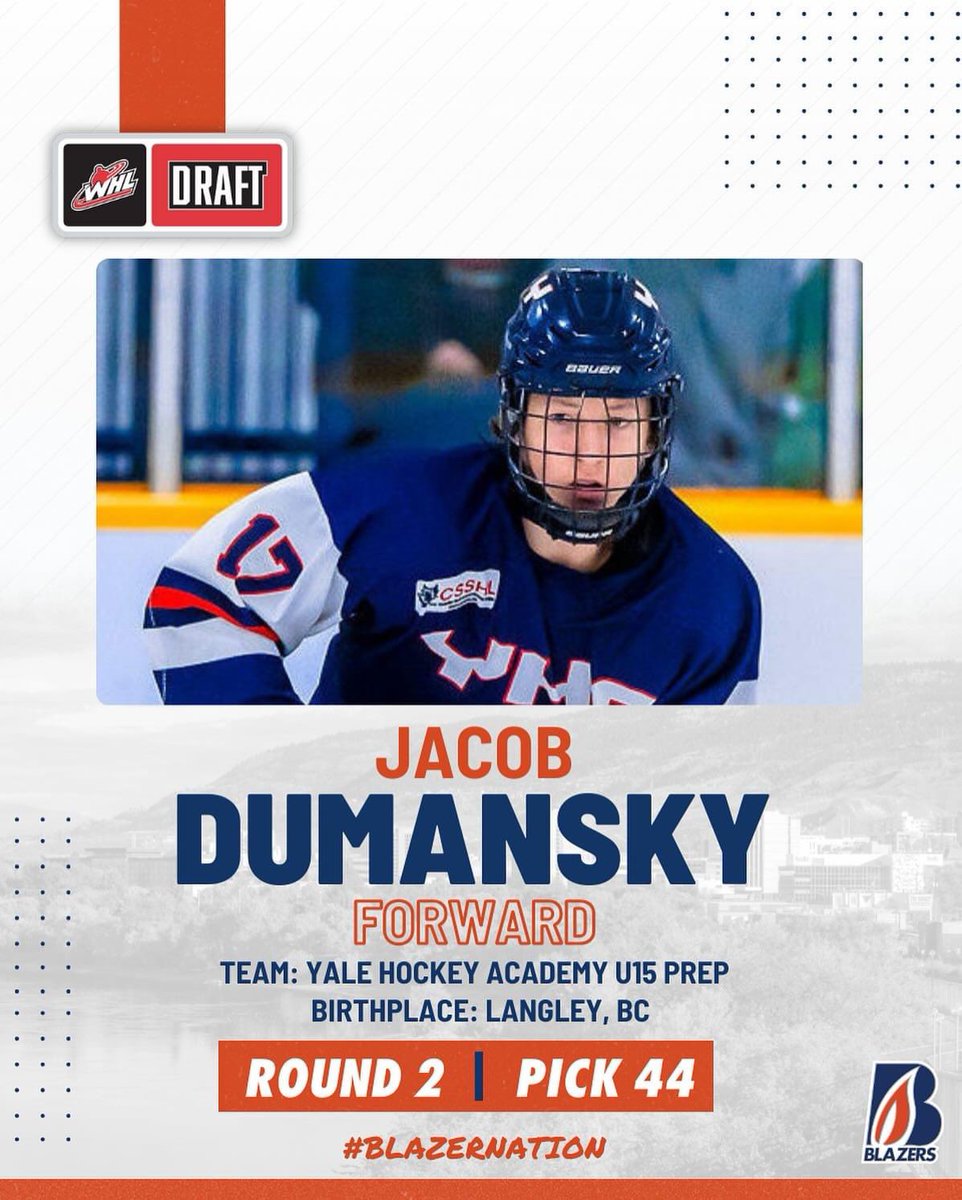 The WHL prospects draft took place yesterday. Jewish players selected include: 8. Jacob Schwartz 44. Jacob Dumansky Mazel Tov! Rooting for your success 🤩