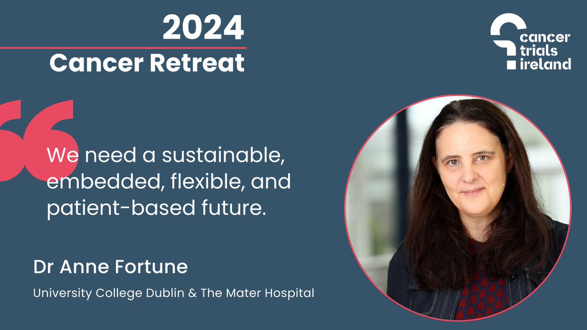 Welcoming Dr Anne Fortune @UCDMedicine @MaterTrials, who is chairing our final panel discussion of the morning on the theme 'CTI in 2030 - (what will the future look like and how do we get there)'.