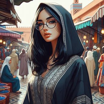 AI of A Beautiful Woman in a Moroccan Market 

#AI #AIart #AIArtworks #midjourney #beautiful #woman #roundglasses #djellaba #digitalart #digitaldraw
