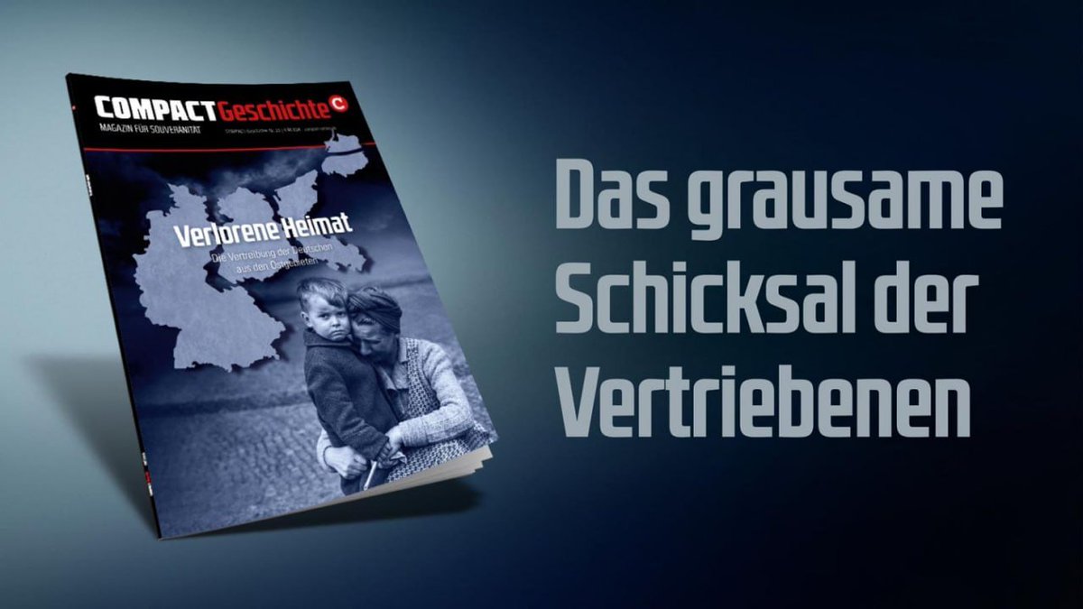 COMPACTMagazin's tweet photo. Der verschwiegene Völkermord: Wie 14 Millionen Deutsche aus #Pommern #Schlesien #Ostpreussen #Sudetenland Heimat, Besitz und oft auch ihr Leben verloren. Die ganze #Wahrheit: https://t.co/wh6ROAsvHz https://t.co/75sg1F0krJ