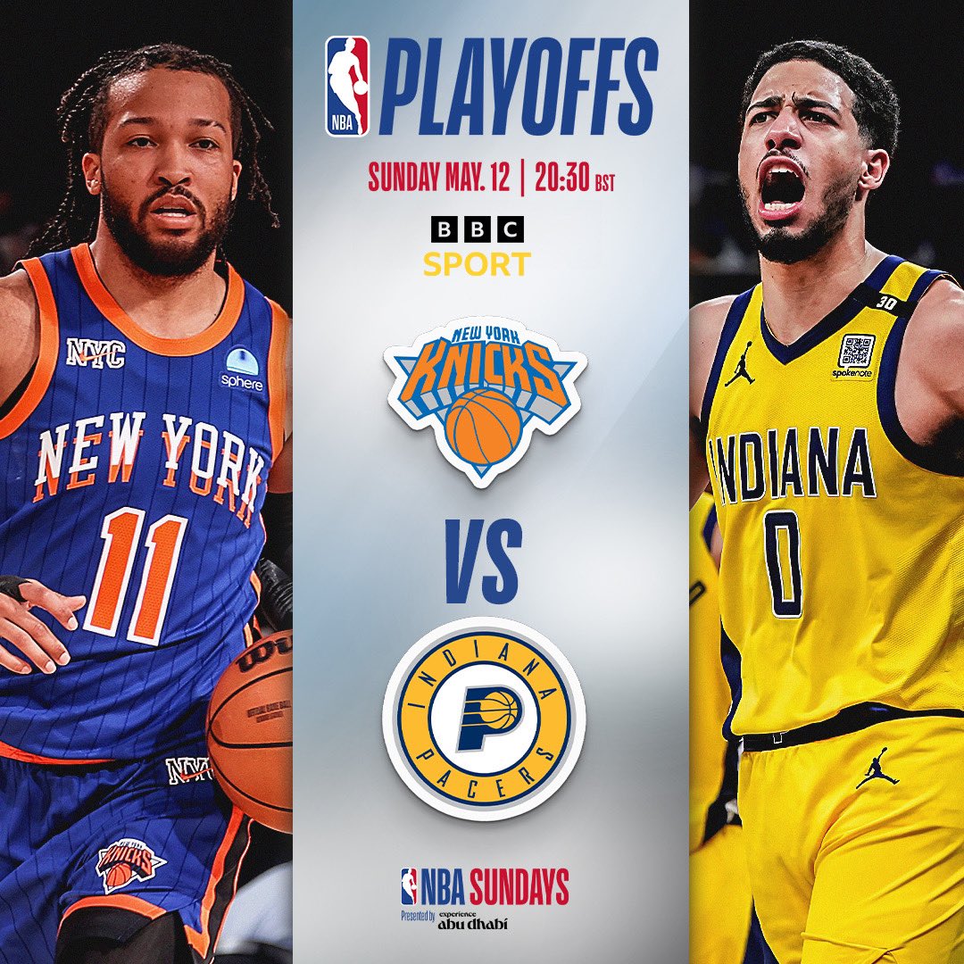 Knicks 🆚 Pacers 

Live this weekend on BBC3 and BBC iPlayer! 

#NBASundays