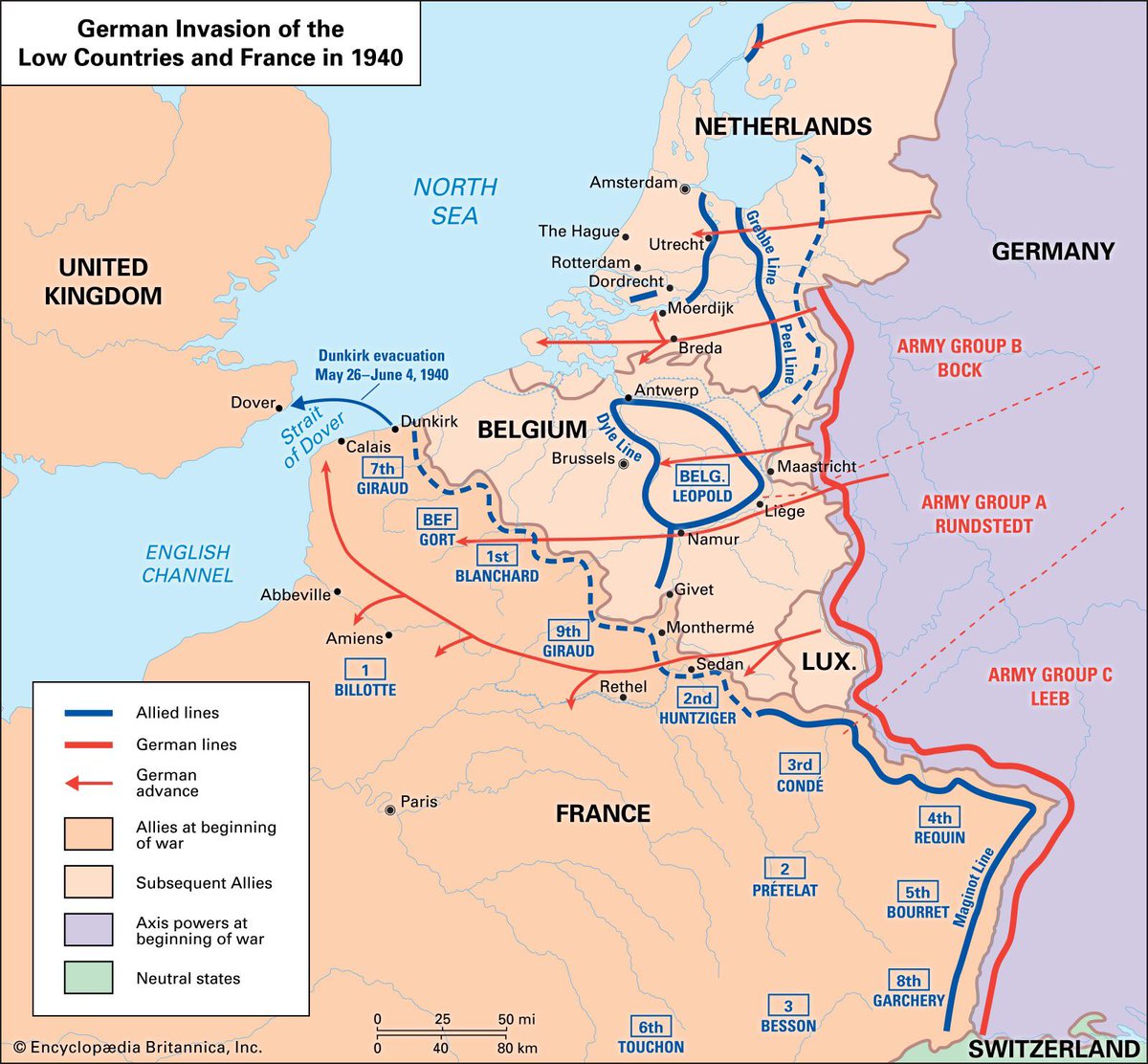 On this day in 1940, Nazi Germany started the invasion of France and the Benelux countries (Belgium, the Netherlands, and Luxembourg). — In just over six weeks, German forces overran the Benelux countries, drove the British Expeditionary Force from the Continent, captured Paris,…