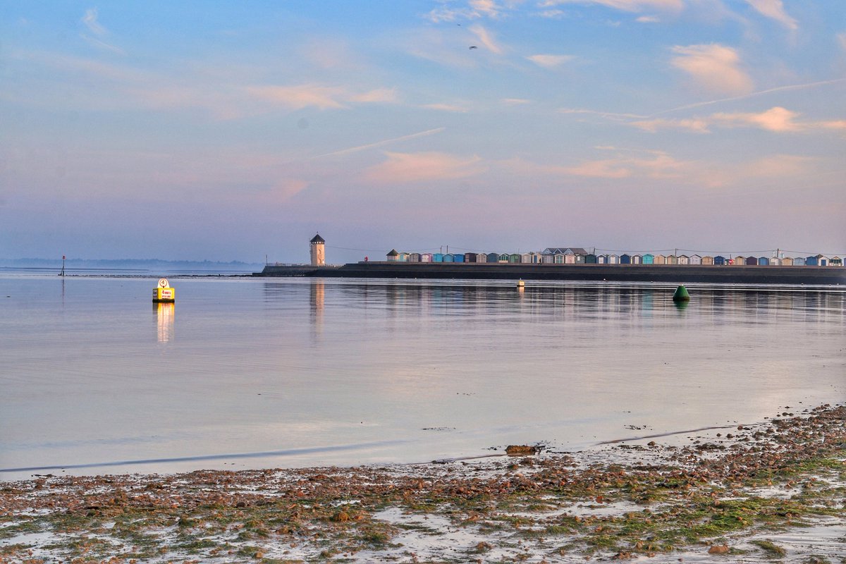 Calm peaceful morning colours over Brightlingsea.