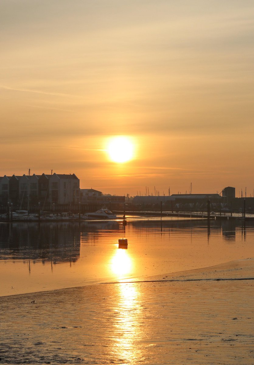 Hometown Brightlingsea sunrise over the Harbour.