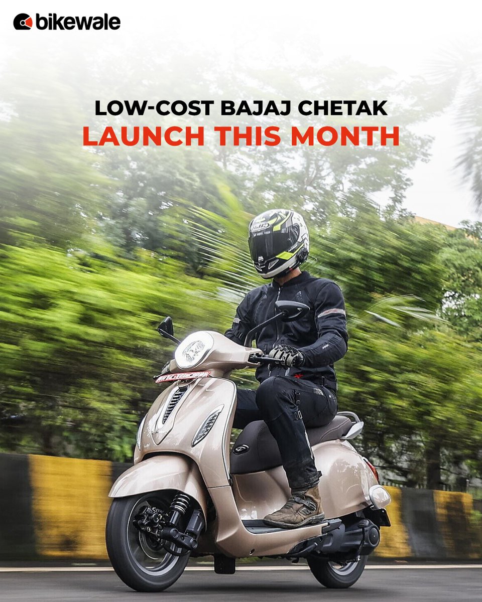 The upcoming low-cost variant of the #BajajChetak will be launched in India this month. The #electricscooter will undergo extensive cost-cutting to be launched at a lower and more competitive price tag, compared to the #OlaS1X.

Read more: bit.ly/3UsX684

#bwnews
