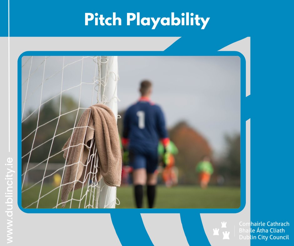 Click on the link to check the playability for pitches in the Dublin City Council area. bit.ly/DCCPitches