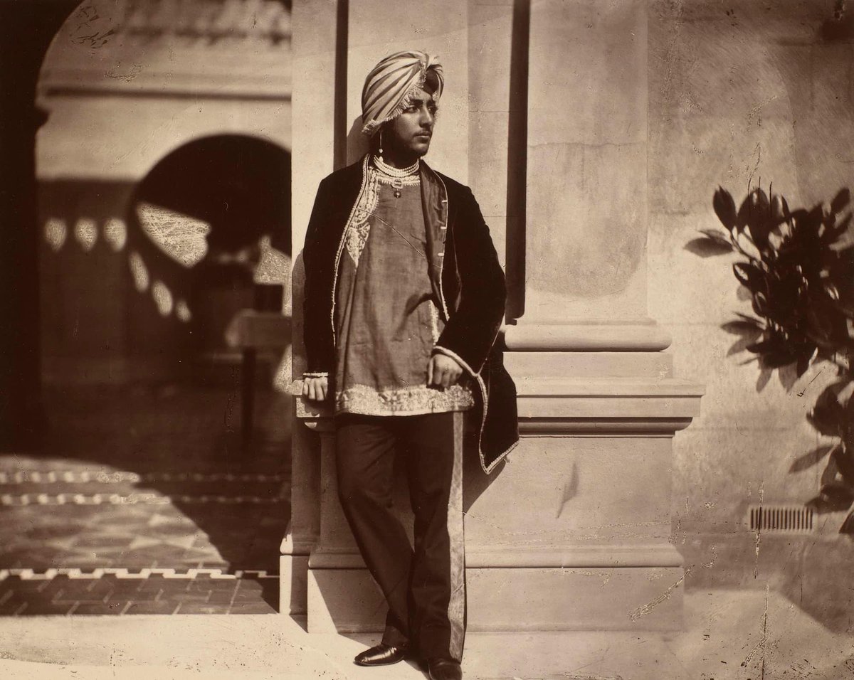 Maharaja Duleep Singh, aged 16, on the Lower Terrace of Osborne House, Isle of Wight, England, in 1854. #History #DuleepSingh